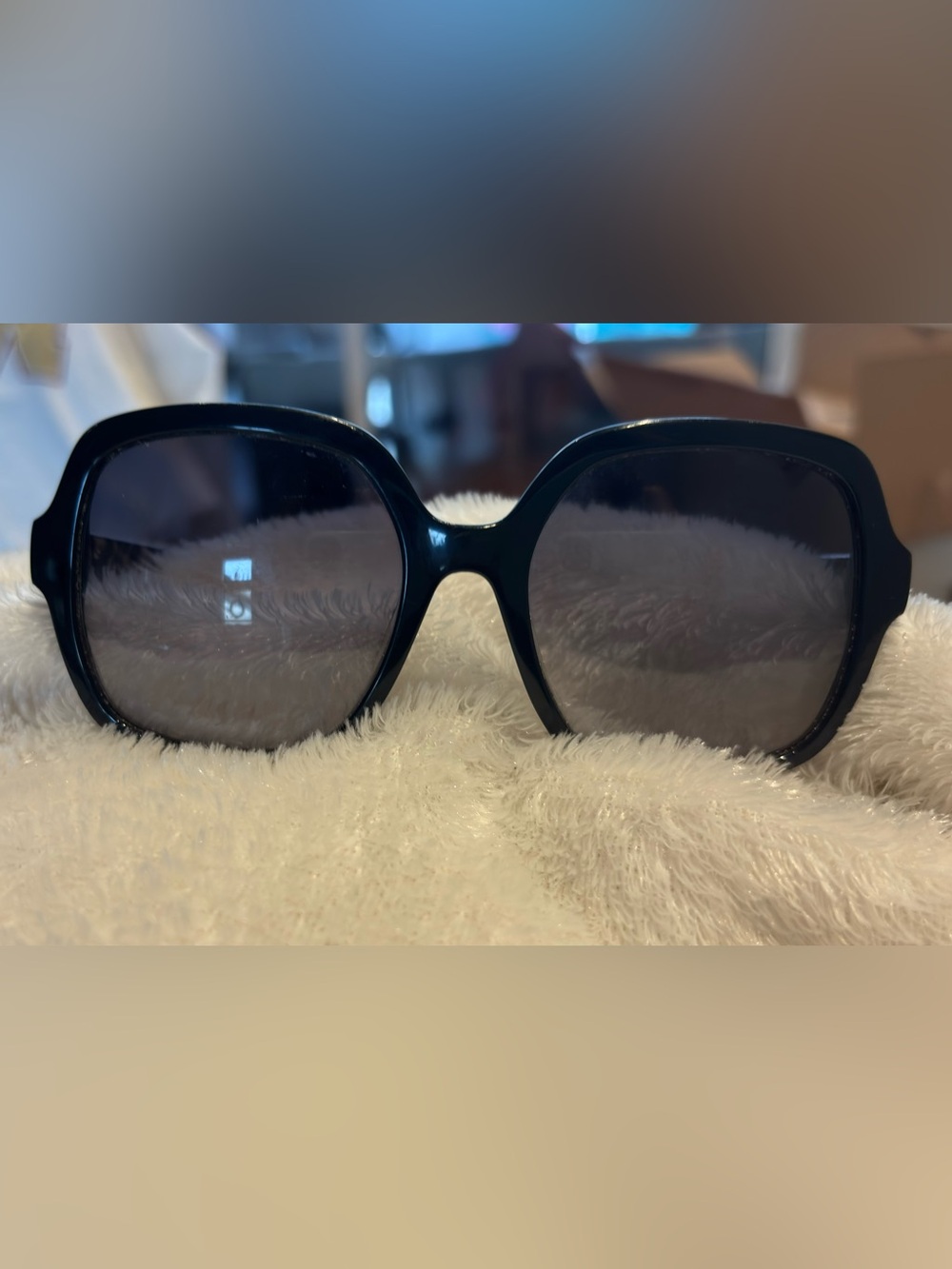 kate spade hello sunshine Kate Lee Black Oversized Sunglasses